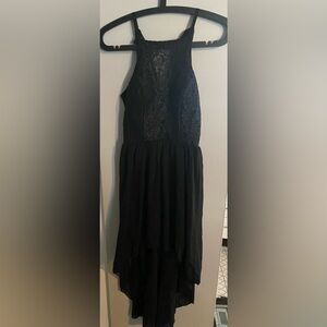 Speechless lacy top high low dress